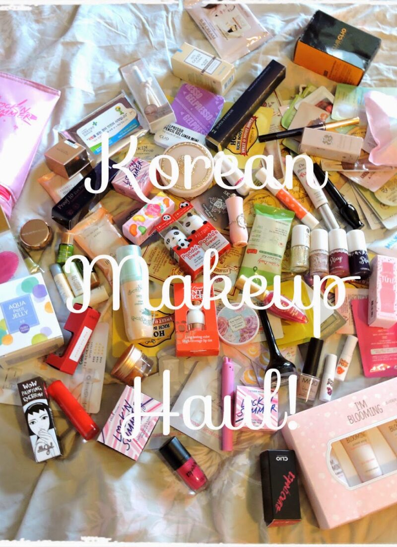 massive korean makeup haul