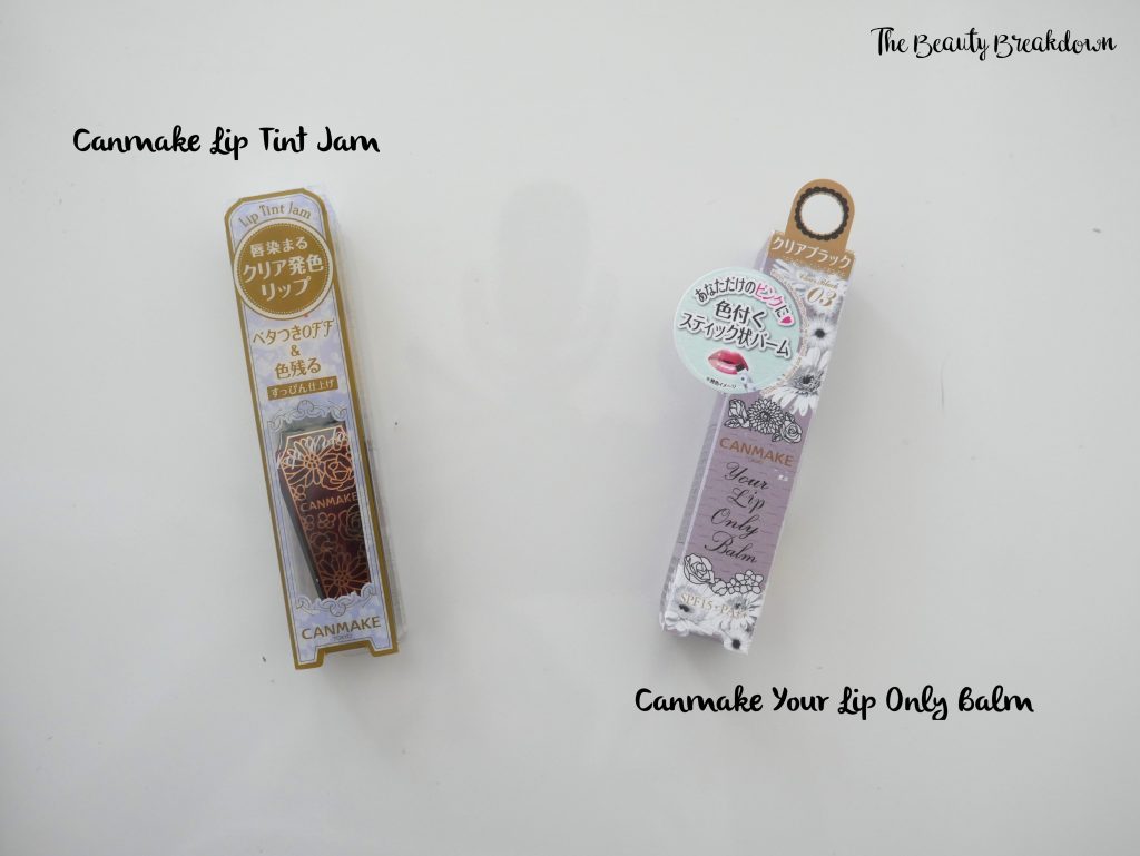canmake lip tint and balm