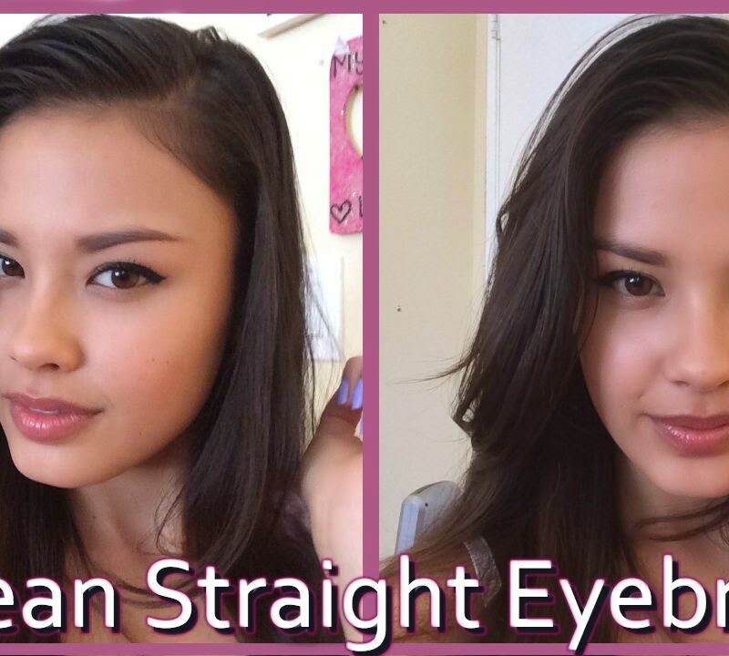 korean straight eyebrow