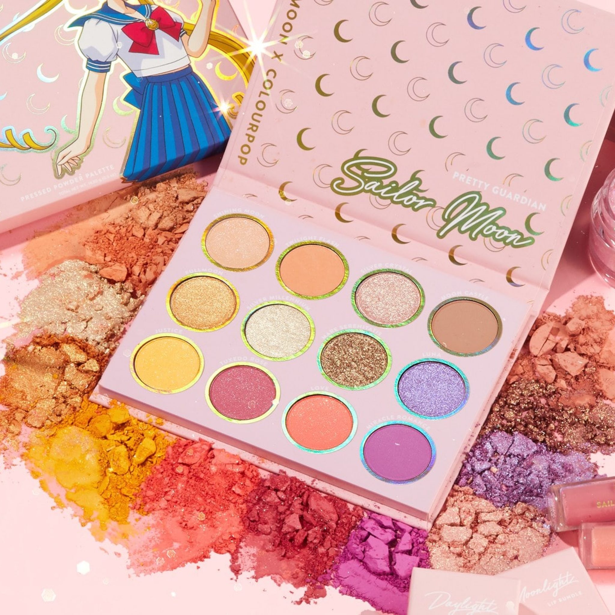 FULL SAILOR MOON x COLOURPOP COLLECTION REVIEW 🌙 Tryon, Swatches & Demo